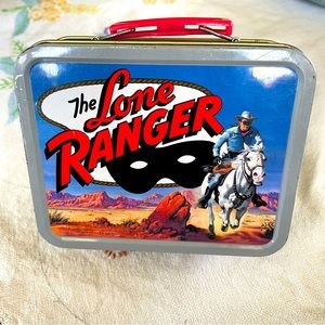 Vintage Mini Lone Ranger Lunchbox. 2001 General Mills Cheerios Collectible. 5x4"